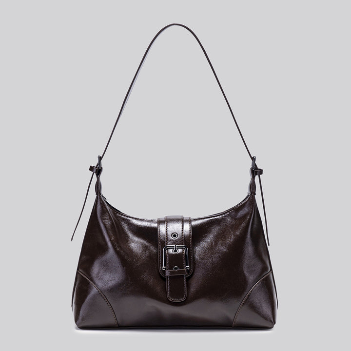 Damen Schultertasche mit eleganter Schnalle und hochwertigem Kunstleder Nord Taschen
