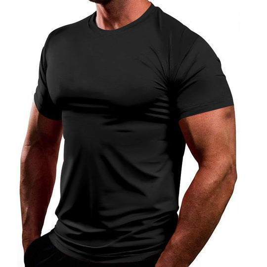 Herren Atmungsaktives Fitness-T-Shirt aus leichtem Stoff mit körperbetontem Schnitt