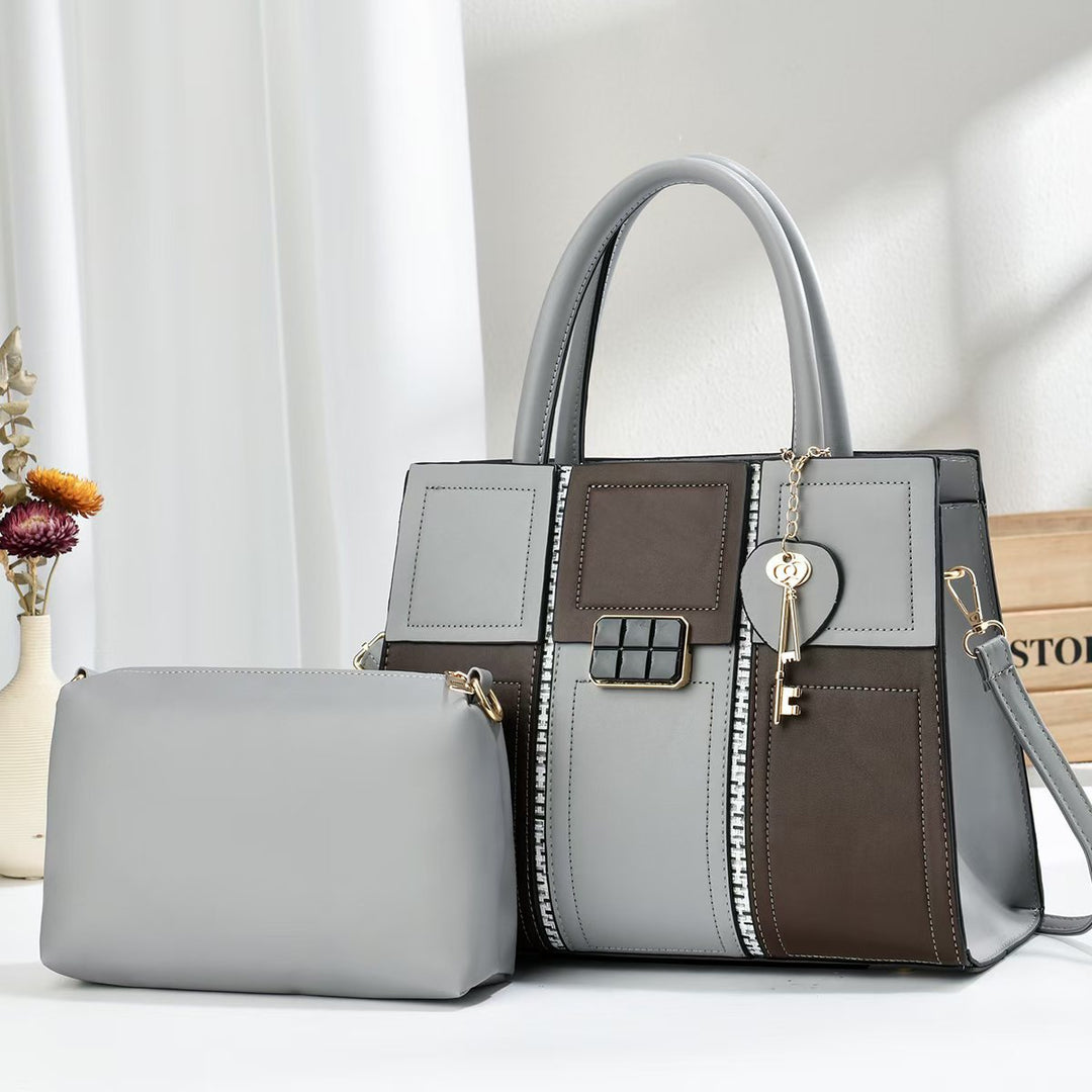 Damen elegante Handtasche mit abnehmbarer Clutch Nord Taschen