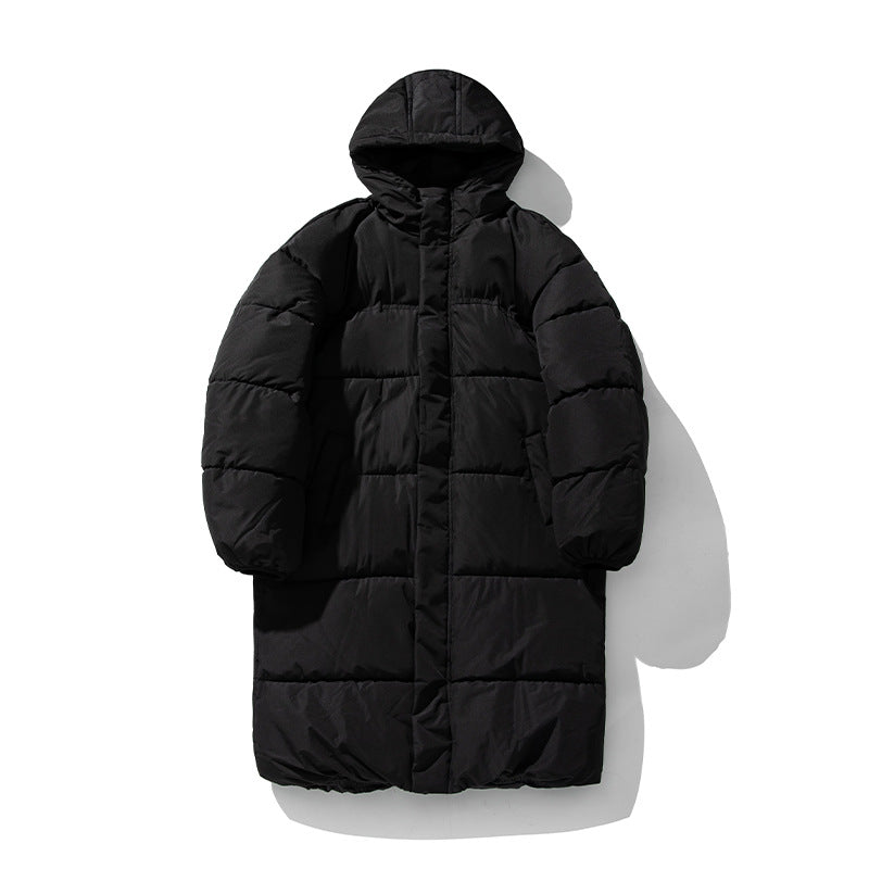 Unisex Langer Steppparka im Clean-Look mit Kapuze, Thermofüllung und verstellbarem Saum Nord Taschen