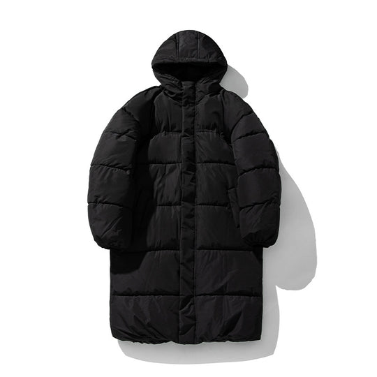 Unisex Langer Steppparka im Clean-Look mit Kapuze, Thermofüllung und verstellbarem Saum Nord Taschen