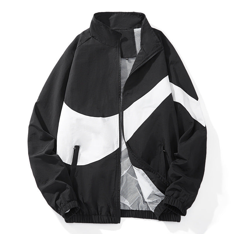 Herren Sportliche Übergangsjacke mit hohem Kragen und seitlichen Reißverschlusstaschen Nord Taschen