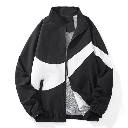 Herren Sportliche Übergangsjacke mit hohem Kragen und seitlichen Reißverschlusstaschen Nord Taschen