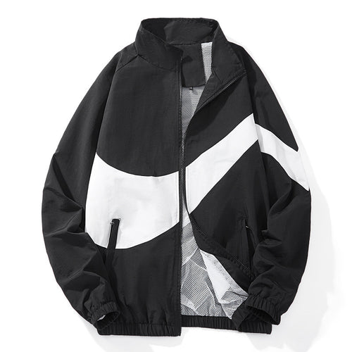 Herren Sportliche Übergangsjacke mit hohem Kragen und seitlichen Reißverschlusstaschen Nord Taschen