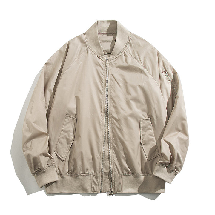 Men's  relaxed nylon zip-front bomber jacket with raglan sleeves and angled flap hand pockets Nord Taschen