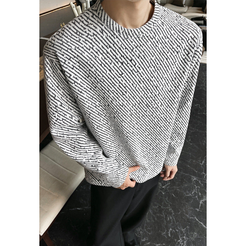 Herren Modischer Oversized Pullover Nord Taschen