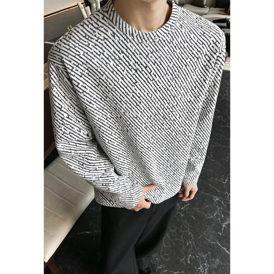Herren Modischer Oversized Pullover Nord Taschen