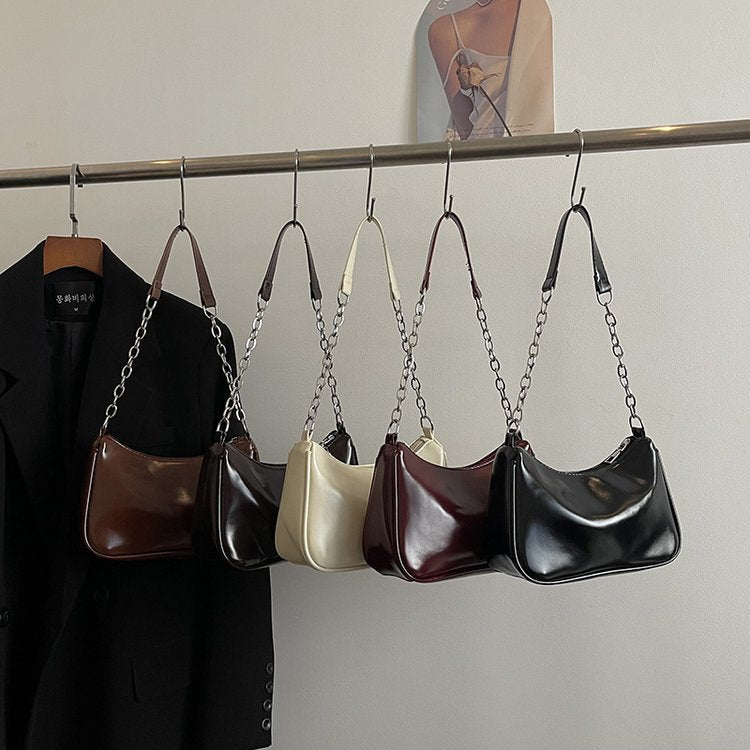 Damen modische Schultertasche mit Kettenriemen Nord Taschen