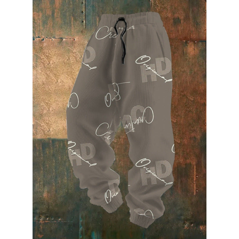 Damen Bequeme Freizeithose mit kreativem Druck Nord Taschen