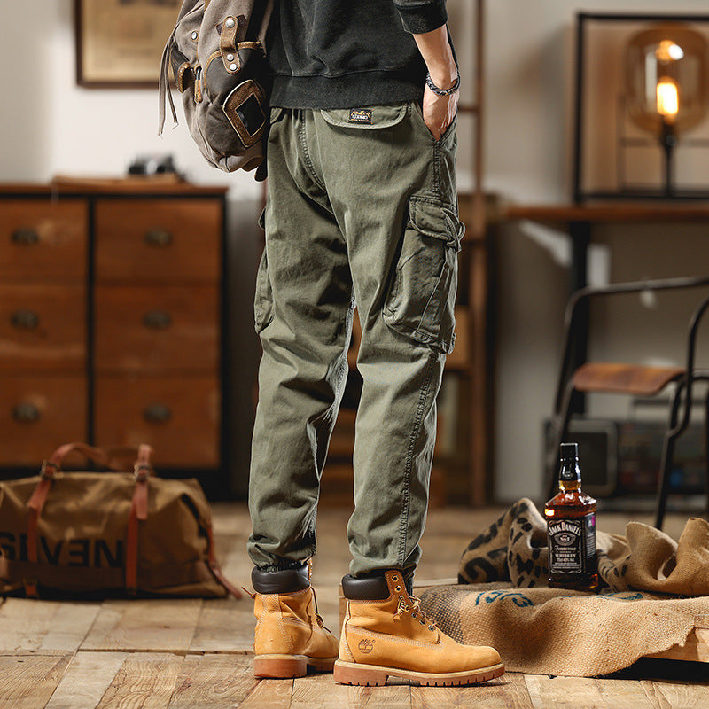 Herren Cargo-Joggerhose mit Multifunktions-Taschen und elastischem Saum Nord Taschen