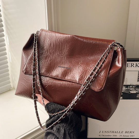 Damen Schultertasche mit luxuriösem Kettenhenkel und strukturiertem Obermaterial Nord Taschen