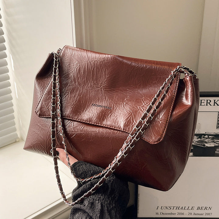 Damen Schultertasche mit luxuriösem Kettenhenkel und strukturiertem Obermaterial Nord Taschen