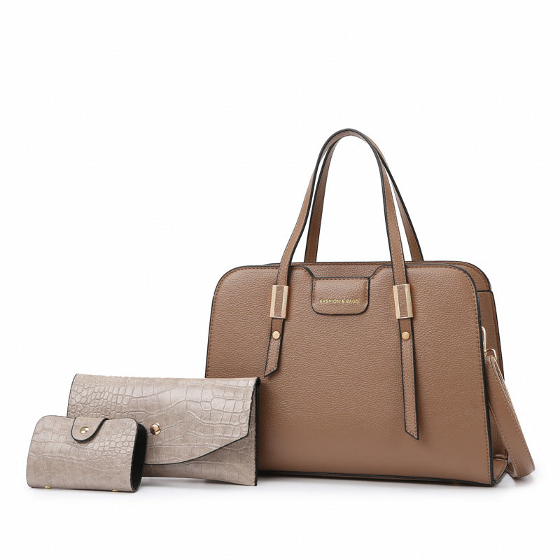 Damen elegantes Handtaschen-Set mit abnehmbarer Geldbörse und stilvollem Design Nord Taschen