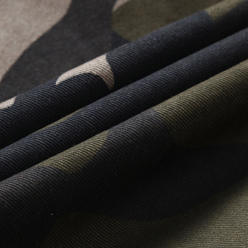 Herren Canvas-Fieldjacke im Military-Utility-Stil mit Schulterpatten und Mehrfachtaschen Nord Taschen