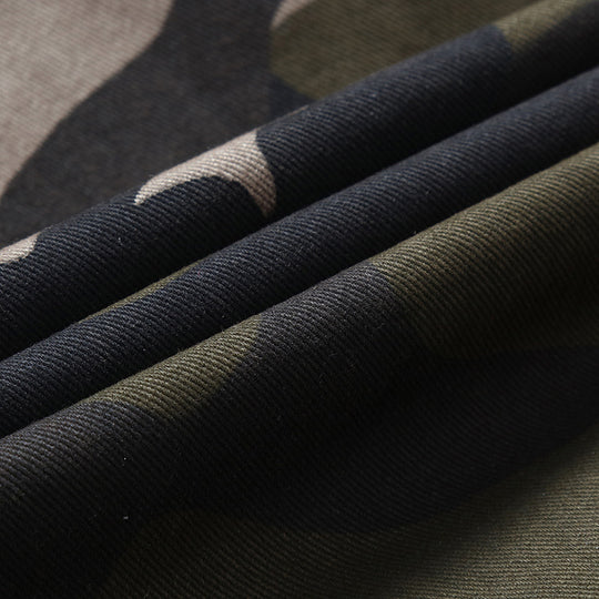 Herren Canvas-Fieldjacke im Military-Utility-Stil mit Schulterpatten und Mehrfachtaschen Nord Taschen