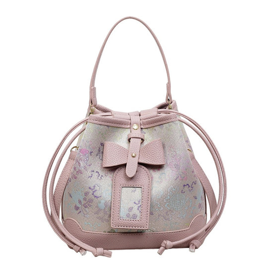 Damen Hobo-Tasche mit großem Schleifenakzent und verstellbarem Schulterriemen Nord Taschen