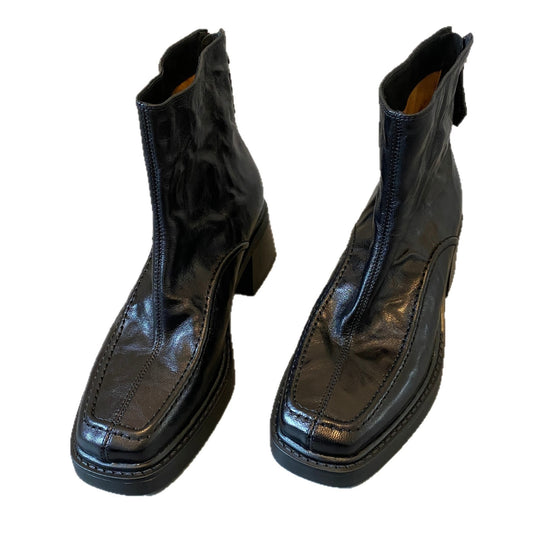 Damen Ankle-Boots im Mokassin‑Moccasin‑Look mit mittlerem Blockabsatz und Rückreißverschluss Nord Taschen