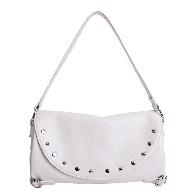 Damen Hobo-Tasche mit modischen Nietenakzenten und praktischem Verschluss Nord Taschen