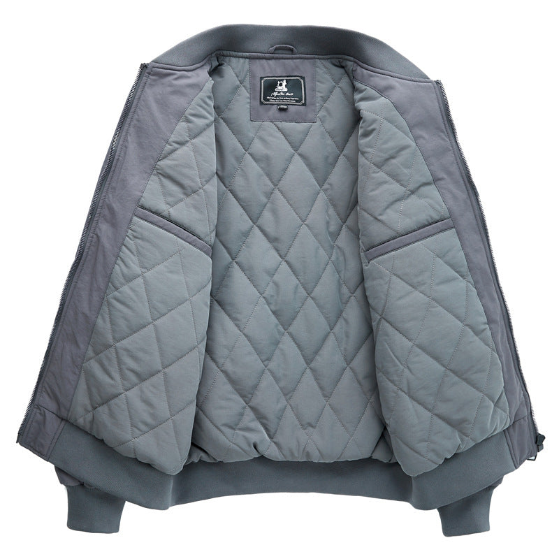 Herren Leichte Pilot‑Bomberjacke im Utility‑Stil mit Ärmeltasche und Patch‑Detail Nord Taschen