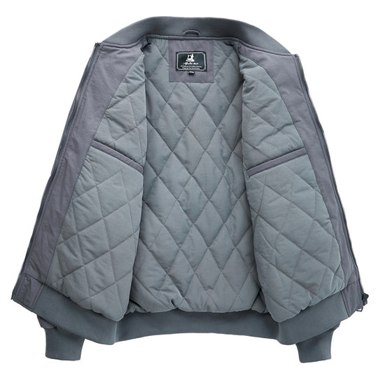 Herren Leichte Pilot‑Bomberjacke im Utility‑Stil mit Ärmeltasche und Patch‑Detail Nord Taschen