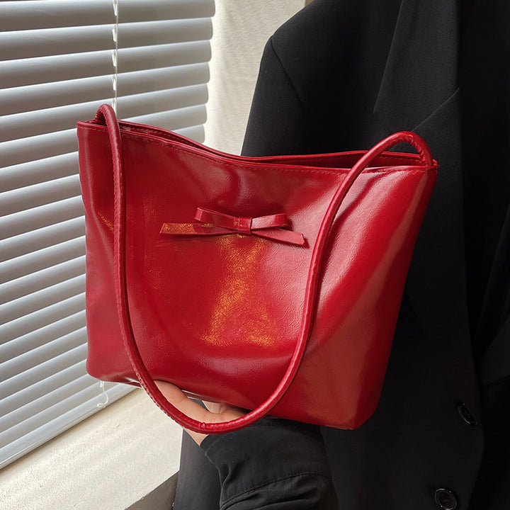 Damen Henkeltasche mit elegantem Schleifendetail und hochwertiger Lederoberfläche Nord Taschen