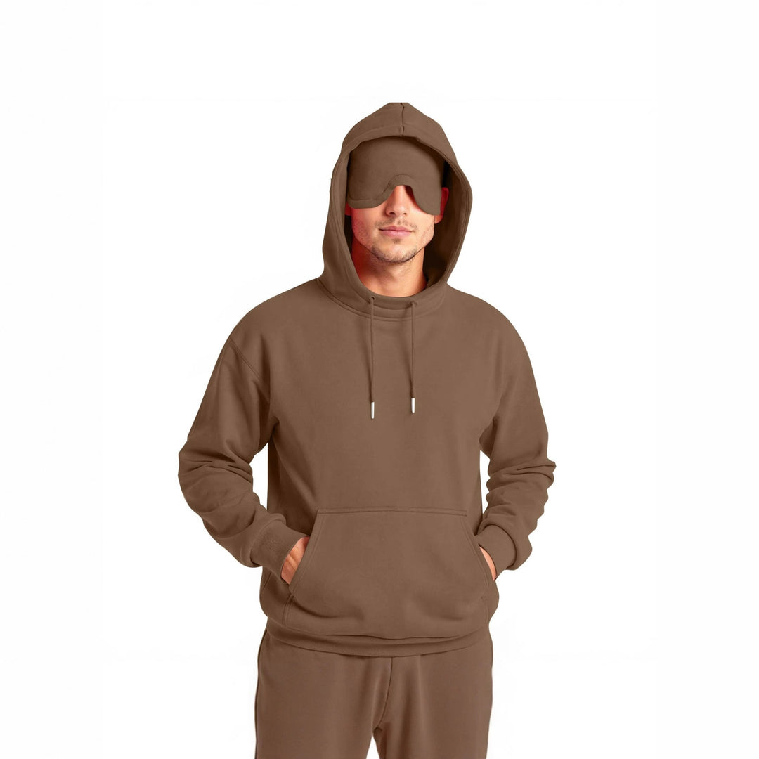 Herren Kapuzenpullover mit Kängurutasche und regulierbarem Tunnelzug Nord Taschen