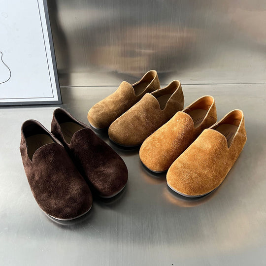 Damen Elegante und komfortable Mokassins aus hochwertigem Wildleder
