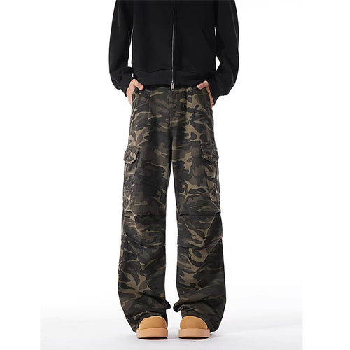 Herren Modische Cargohose mit tiefem Schritt und mehreren Taschen Nord Taschen