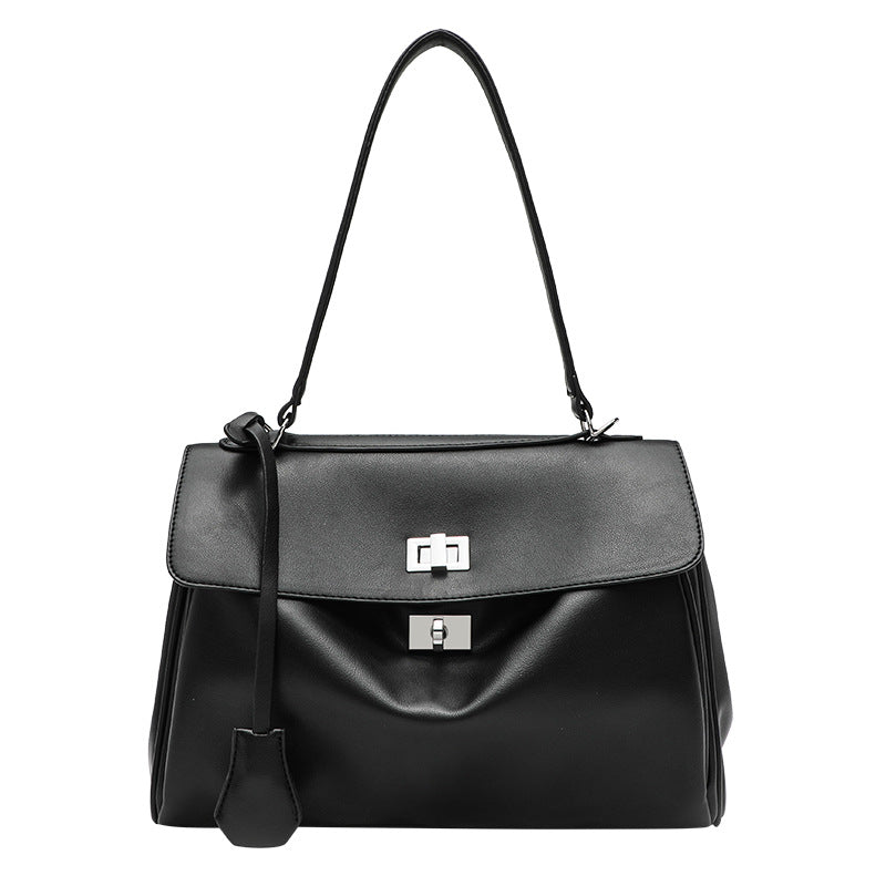 Damen Schultertasche mit eleganter Klappenoptik und praktischen Innentaschen Nord Taschen