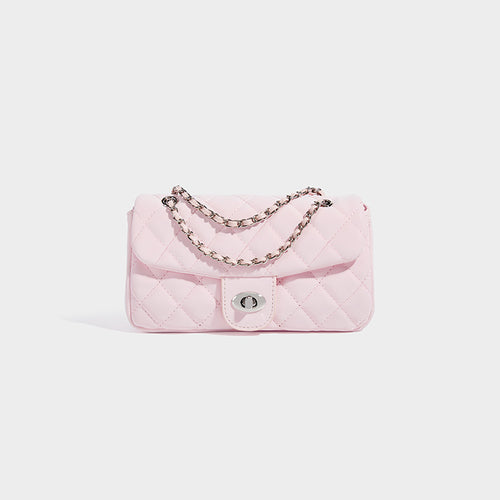Damen Clutch-Tasche mit eleganter Steppverarbeitung und feinem Kettenriemen Nord Taschen