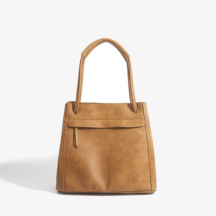 Damen Henkeltasche aus hochwertigem Kunstleder mit eleganter Klappenfront Nord Taschen