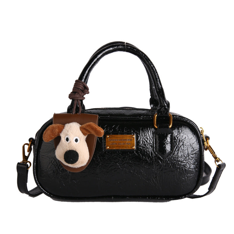 Damen stilvolle Handtasche mit niedlichem Anhänger Nord Taschen