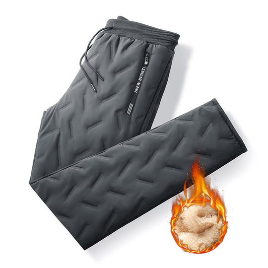 Herren Gepolsterte Thermo-Jogginghose mit Steppstruktur und Teddyfutter Nord Taschen