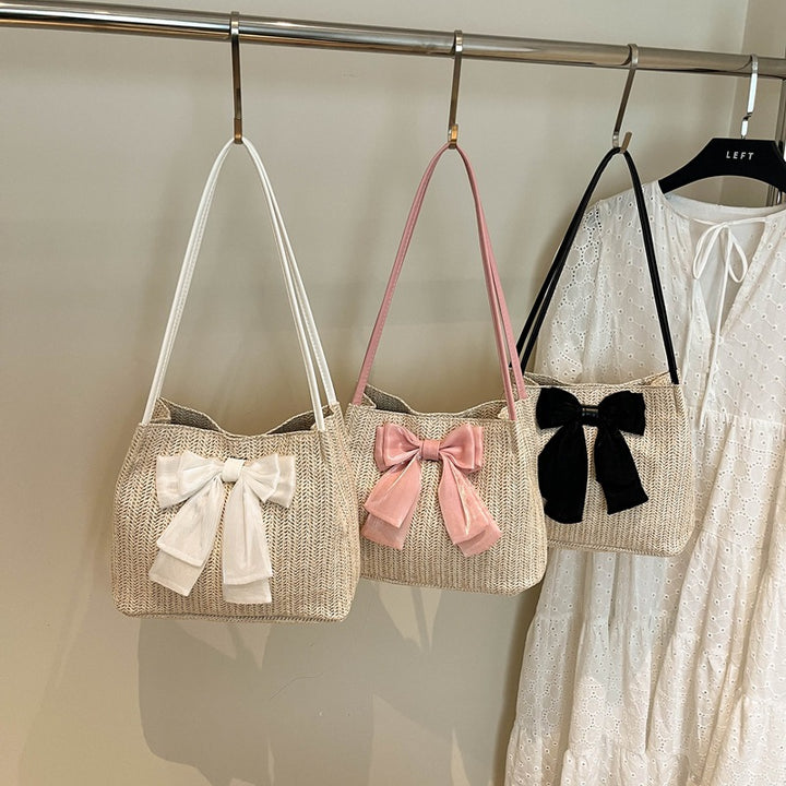 Damen elegante Hobo-Tasche mit dekorativen Schleifendetails Nord Taschen