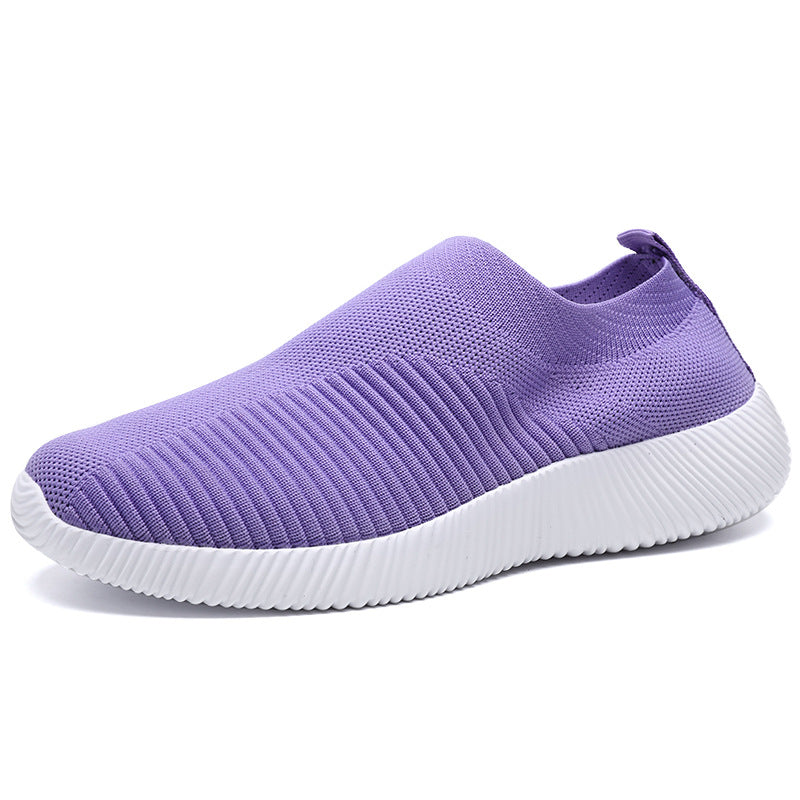 Damen luftige Slip-On Sneakers mit atmungsaktivem Design