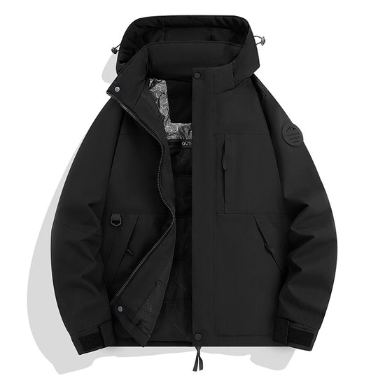 Herren Wasserdichte und atmungsaktive Softshell-Outdoorjacke Nord Taschen
