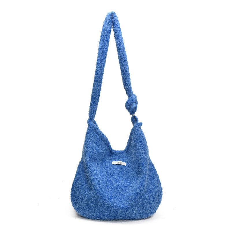 Damen modische Hobo-Tasche aus kuscheligem Material Nord Taschen