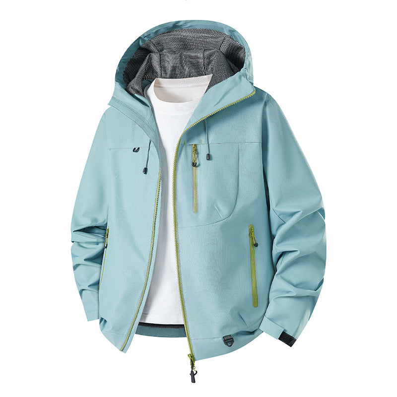 Herren Technische Softshell-Hoodiejacke mit wasserabweisender Membran und Mesh-Futter Nord Taschen
