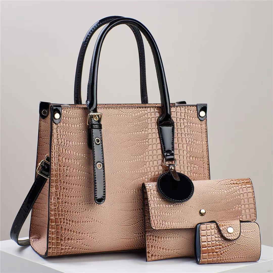Damen elegante Handtasche mit abnehmbarer Clutch Nord Taschen
