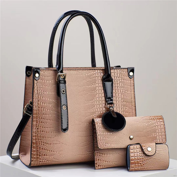 Damen elegante Handtasche mit abnehmbarer Clutch Nord Taschen