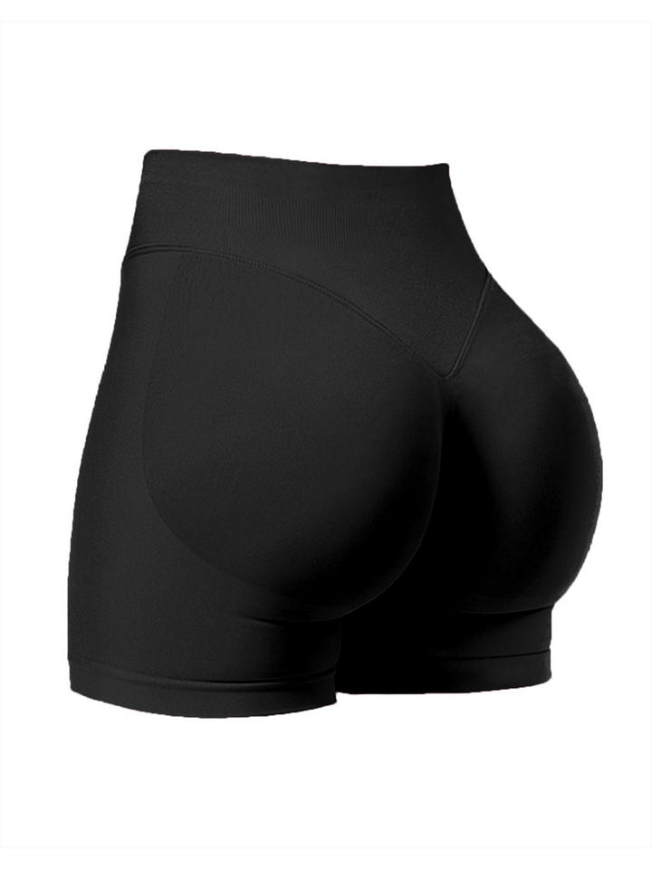 Damen Sport-Bikini-Oberteil mit hoch geschnittenen Shorts und nahtlosem Design