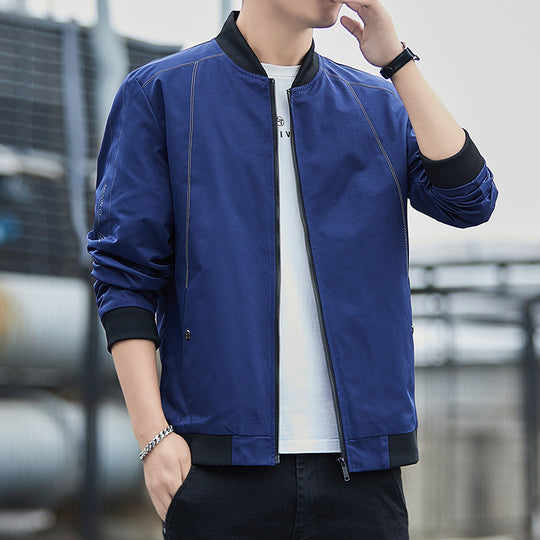 Herren Leichter winddichter Tech‑Bomber mit Rippbündchen und minimalistischen Nahtdetails Nord Taschen