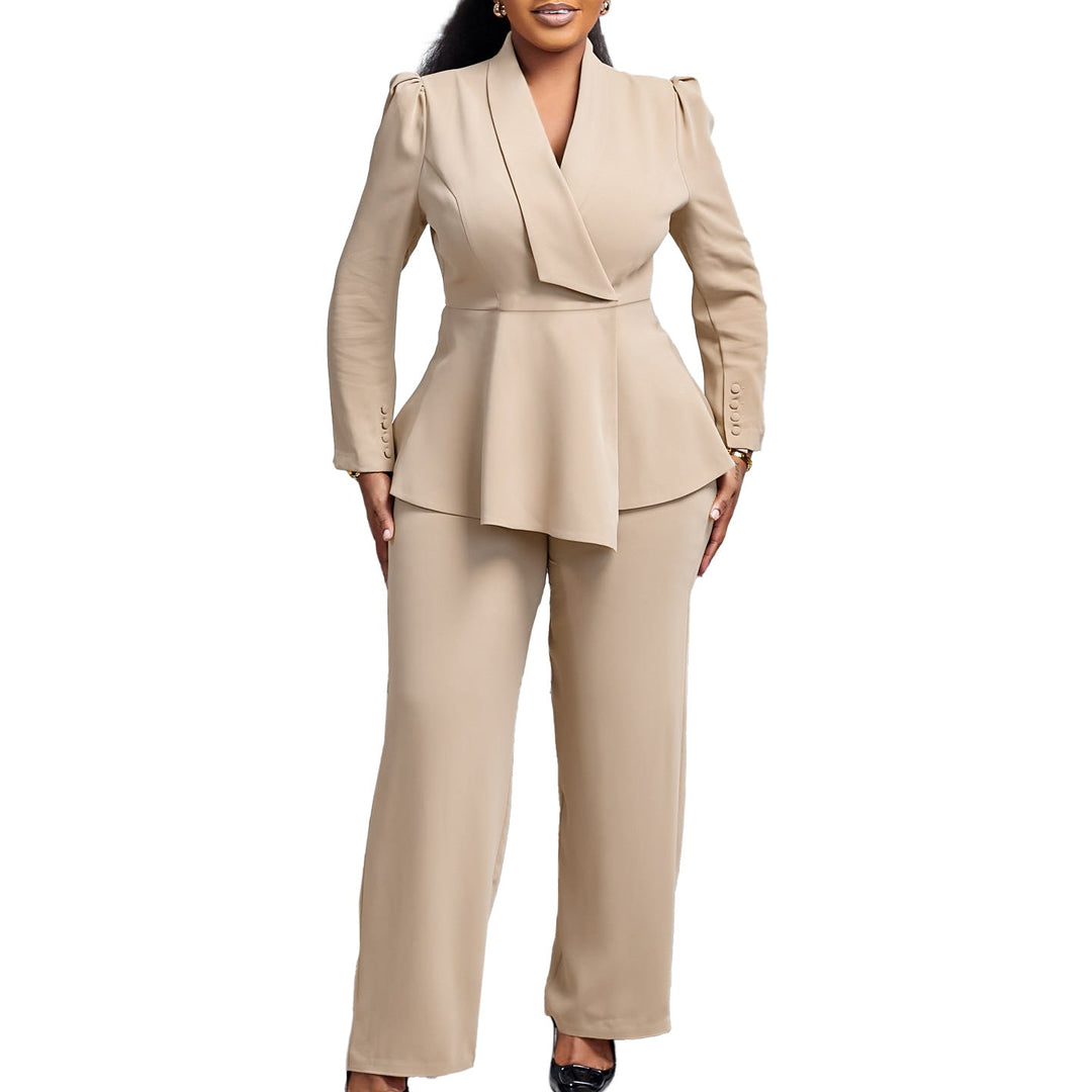 Damen Elegantes Blazer-Hosen-Set