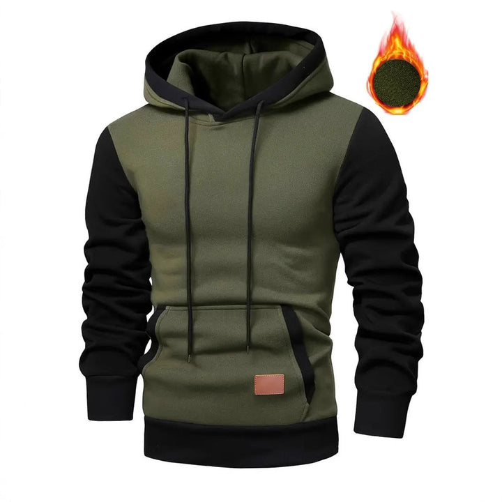 Herren modischer Hoodie mit praktischen Taschen und kontrastrierendem Design