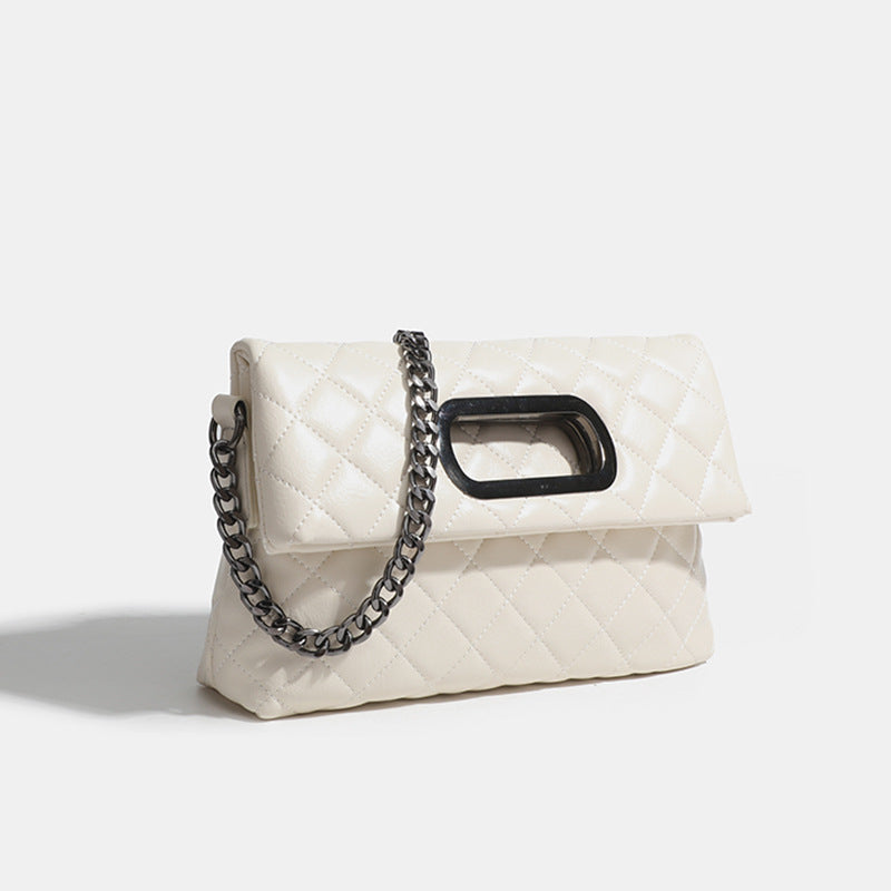 Damen Clutch-Tasche mit elegantem Rautenmuster und hochwertigem Kettenverschluss Nord Taschen
