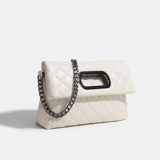 Damen Clutch-Tasche mit elegantem Rautenmuster und hochwertigem Kettenverschluss Nord Taschen