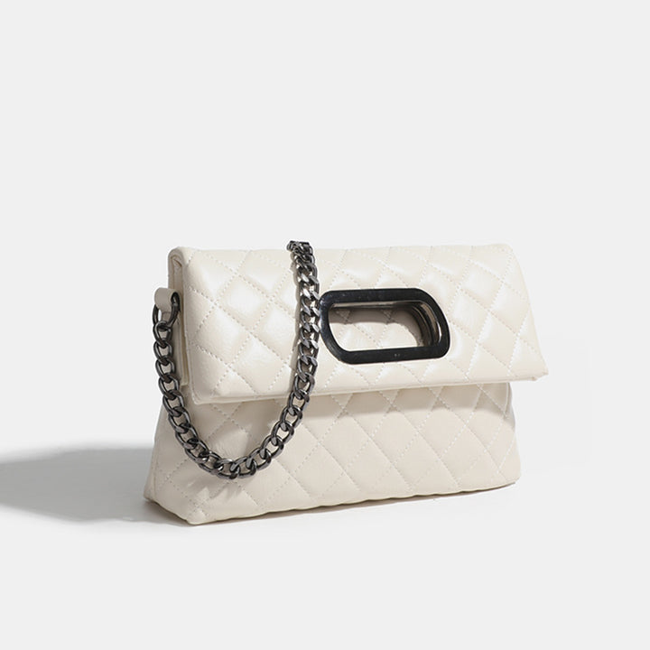 Damen Clutch-Tasche mit elegantem Rautenmuster und hochwertigem Kettenverschluss Nord Taschen