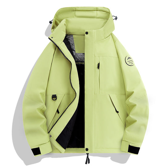 Herren Wasserdichte und atmungsaktive Softshell-Outdoorjacke Nord Taschen