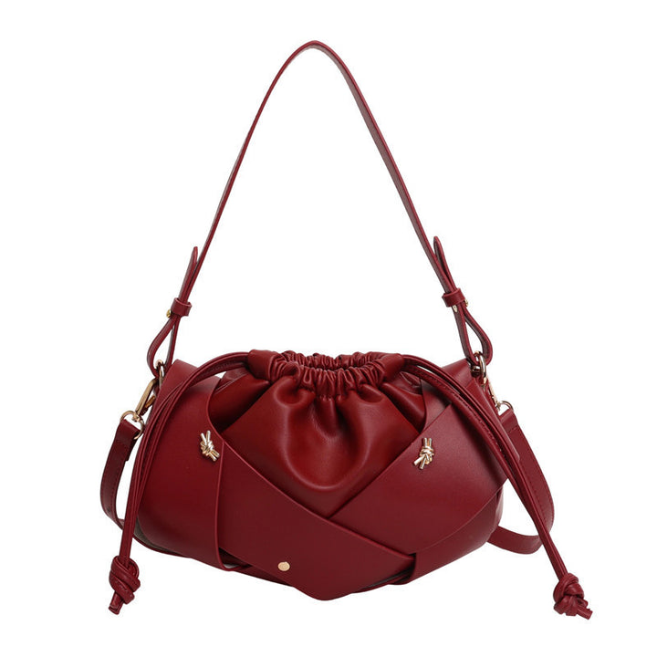 Damen Hobo-Tasche mit raffiniertem Kordelzug und eleganter Webstruktur Nord Taschen
