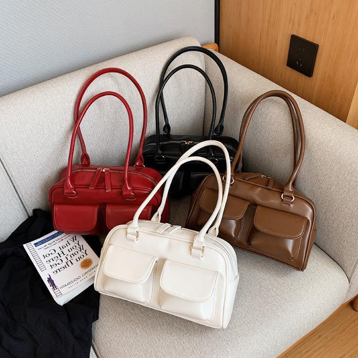 Damen Handtasche mit zwei praktischen Vorderfächern Nord Taschen